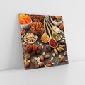 Obraz na płótnie 30x30 - Szlachetne smaki kuchni - nasiona, bakalie