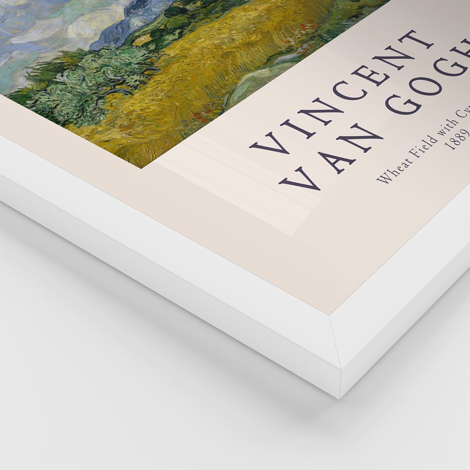 Zestaw obrazy w ramie 50x70 galeria - Van, Goghh, sztuka, obrazy, reprodukcje - rama biała