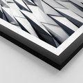Plakat w ramie 50x70 - Geometryczna Nowoczesność - nowoczesna architektura, gemetryszne formy - rama czarna