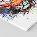 Obraz na płótnie 50x70 - Tygrys w graficznej oprawie - tygrys, grafika