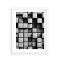 Plakat w ramie 40x50 - Geometryczne Elegancje - nowoczesny, geometryczny - rama biała