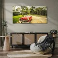 Obraz na płótnie 120x60 - Retro Samochód w Kubańskiej Opowieści - samochód, retro