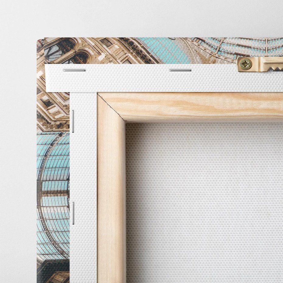 Obraz na płótnie 30x30 - Magia Sklepienia - sklepienie, szklany dach