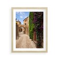 Plakat w ramie 40x50 - Uliczka pełna perspektywy i tajemnicy - uliczka, perspektywa - rama drewno