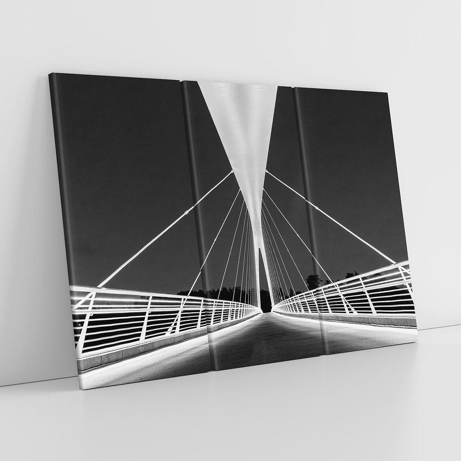 Obraz na płótnie 120x80 - Most nocą - Architektura - most, noc