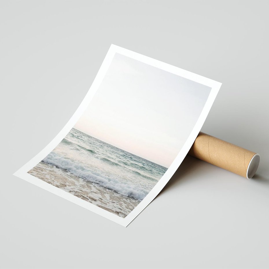 Plakat bez ramy 21x30 - Morze i Fale - morze, fale