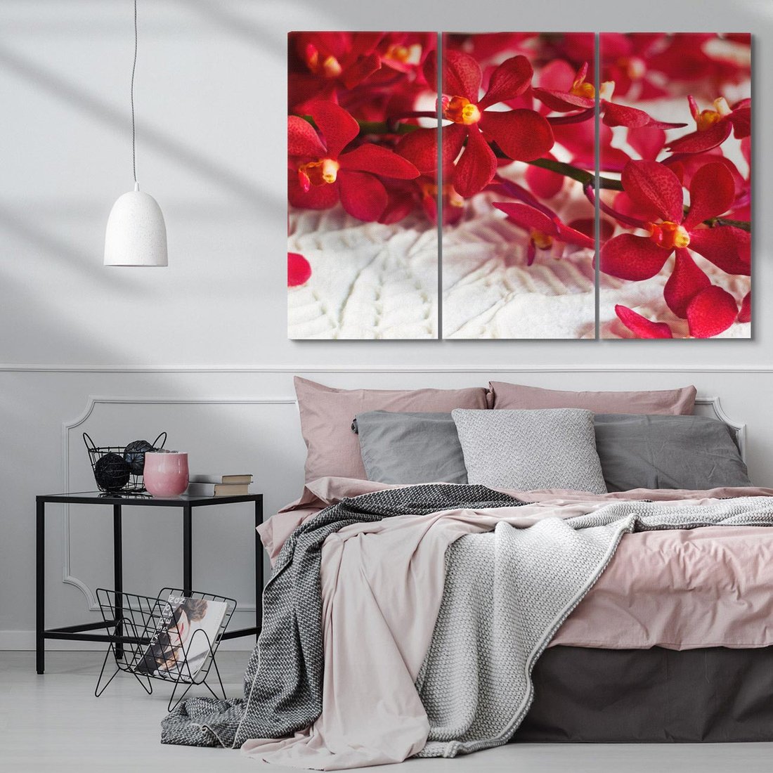 Obraz na płótnie 120x80 - Delikatność Kwiatowej Elegancji - orchidea, kwiat