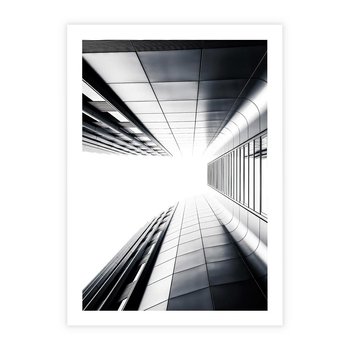 Plakat bez ramy 21x30 - Architektura o Prostych Formach - architektura, proste formy