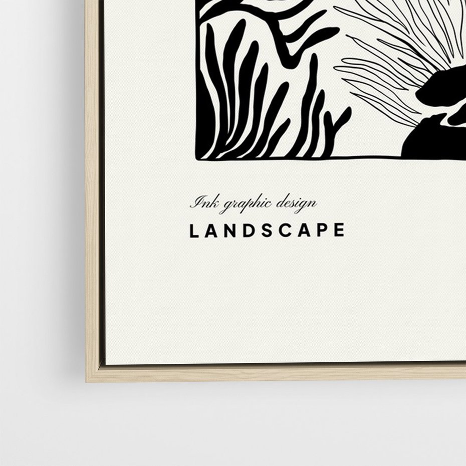 Obraz w ramie 80x120 - Boho Oaza - kaktusy, rośliny - rama drewno