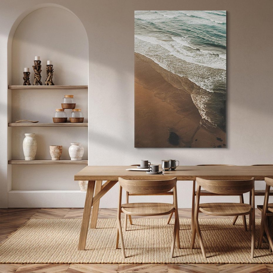 Obraz na płótnie 70x100 - Spokój nad plażą - plaża, morze