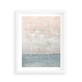 Plakat w ramie 40x50 - Obraz Starej Ściany z Delikatnymi Odcieniami - ściana, stara ściana - rama biała
