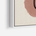 Obraz w ramie 70x100 - Abstrakcyjna Harmonia - abstrakcyjne nieregularne kształty, minimalistyczny plakat - rama biała