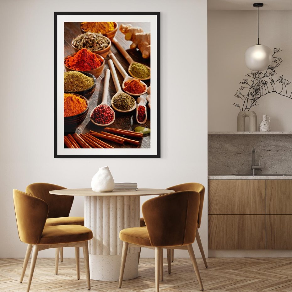 Plakat bez ramy 21x30 - Smakowite Aromaty - przyprawy, kuchnia