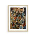 Plakat w ramie 30x40 - Podróżne Wizje Aberracji - abstrakcyjny obraz, mnogość kolorów - rama drewno