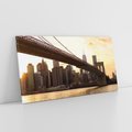 Obraz na płótnie 140x70 - ikoniczna panorama Nowego Jorku - most, Nowy Jork