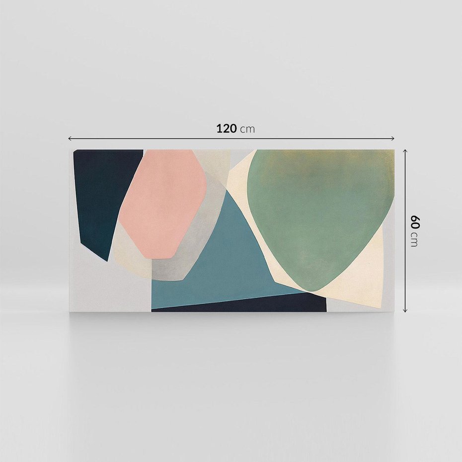 Obraz na płótnie 120x60 - Szare Tło Plam - abstrakcyjne plamy, kształty