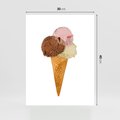Plakat bez ramy 30x40 - Slodki Raj Lodziarni - lody, deser