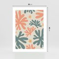 Plakat bez ramy 30x40 - Boho Wybuch - boho formy, kształty