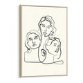 Obraz w ramie 50x70 - Trzy Kobiety - 3 kobiety, antyczny posag - rama drewno