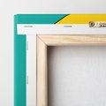 Obraz na płótnie 60x60 - Wesołe Geometryczne Kształty - geometryczne kształty, abstrakcja