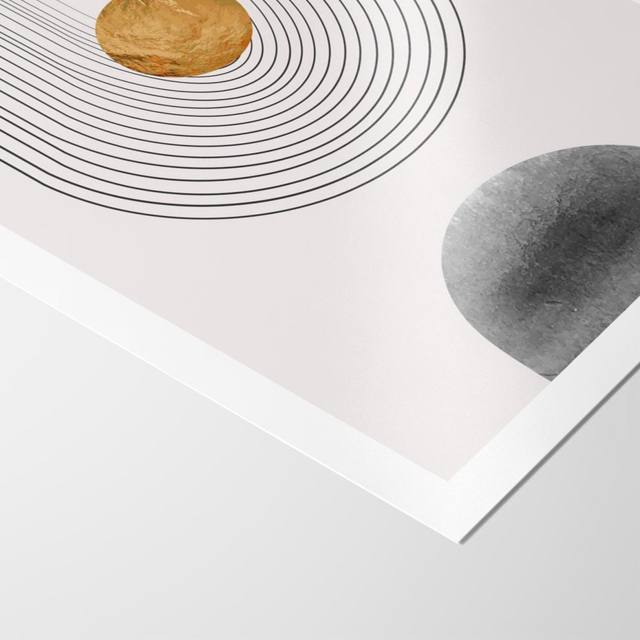 Plakat bez ramy 40x50 - Geometryczny Blask - nowoczesna grafika, geometria