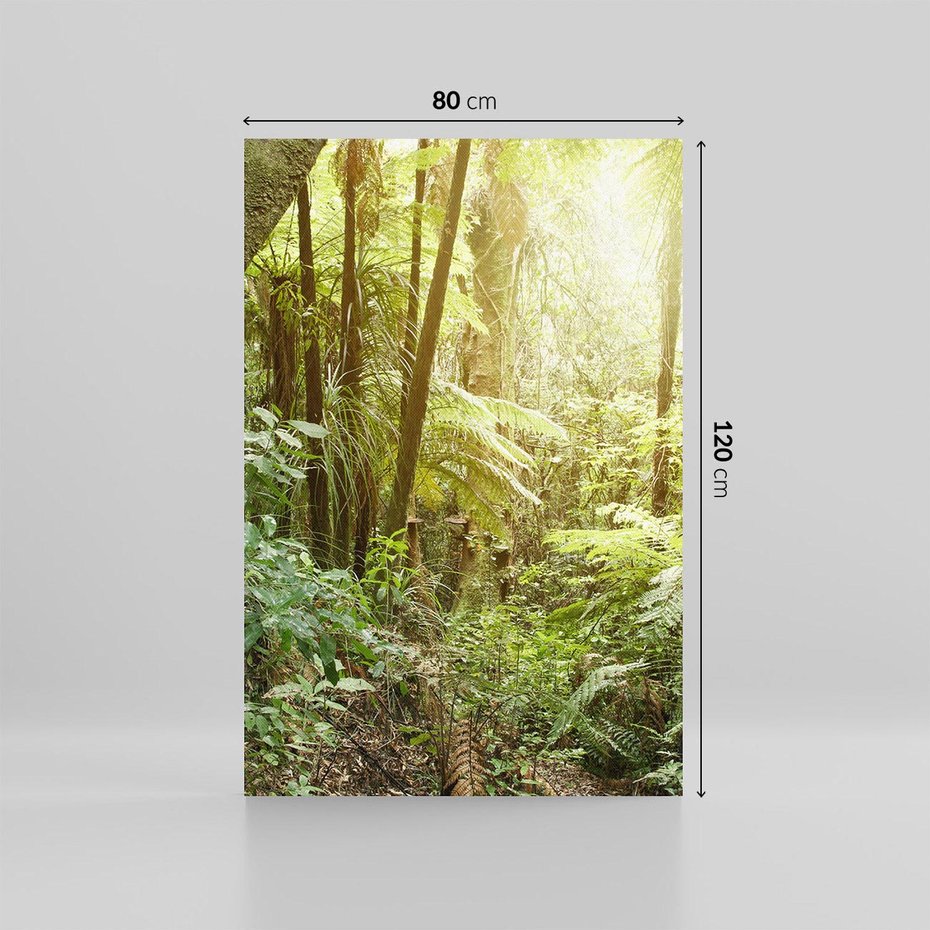 Obraz na płótnie 80x120 - Uroczysty Las Drzew - las, drzewa