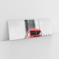 Obraz na płótnie 150x50 - Autobusy w tętniącym życiem Londynie - Londyn, autobus