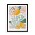Plakat w ramie 50x70 - Świeżość Natury - plakat, nowoczesna grafika - rama czarna