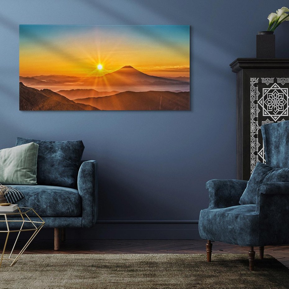 Obraz na płótnie 120x60 - Malownicze góry piękno krajobrazu - góry, krajobraz