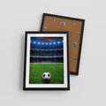 Plakat w ramie 30x40 - Piłka nożna - gol! - piłka nożna, gol - rama czarna