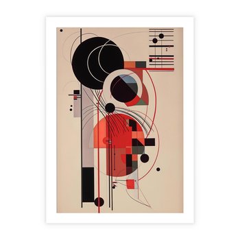 Plakat bez ramy 40x50 - Rozbijające Granice Dźwięku - modernistyczny obraz, styl bauhaus