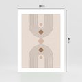 Plakat bez ramy 30x40 - Zgeometryzowane Wizje - boho plakat, minimalizm