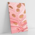 Obraz na płótnie 70x100 - Różowa monstera w pełnym rozkwicie - różowa, monstera
