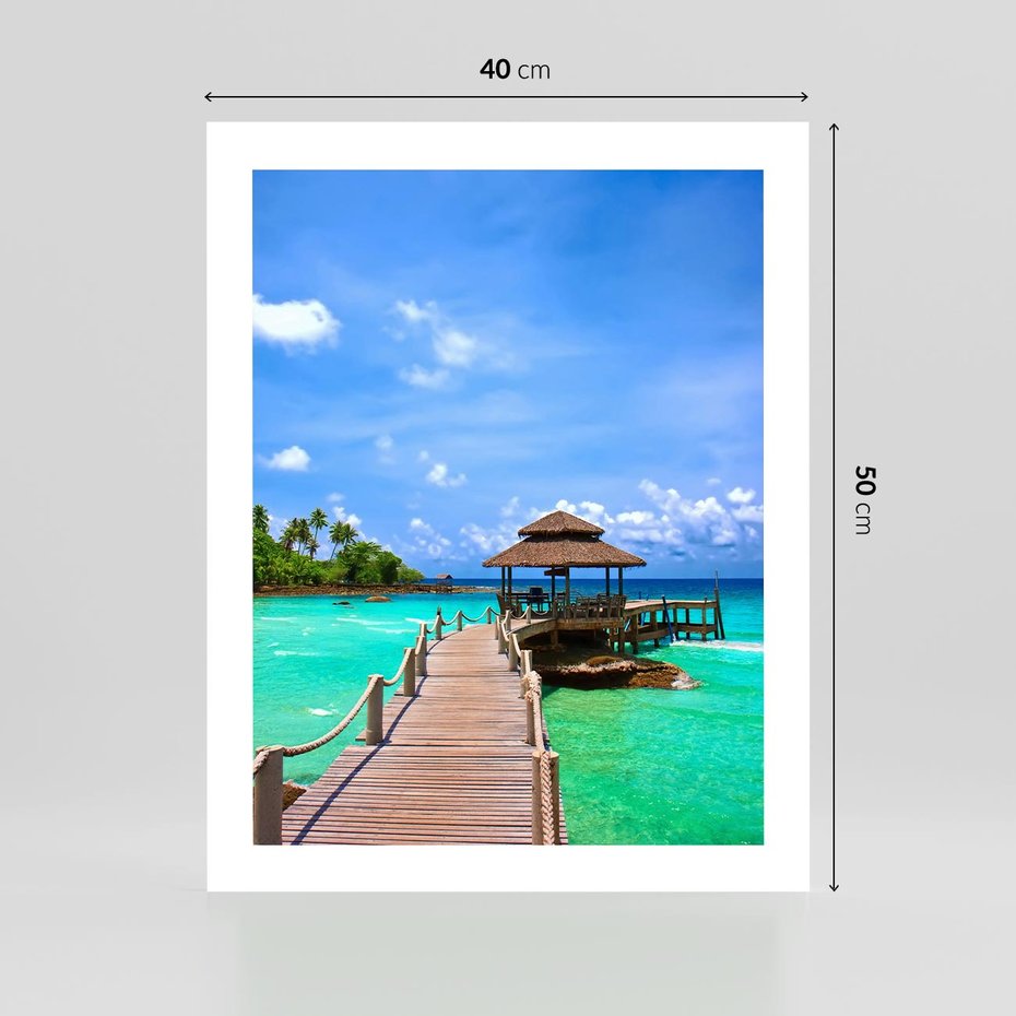 Plakat bez ramy 40x50 - Magia tropikalnego oceanu - ocean, tropiki