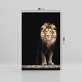 Obraz na płótnie 80x120 - Lew: dzikie piękno natury - lew, dzikie