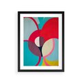 Plakat w ramie 30x40 - Kolorowe Odsłony Inspiracji - abstrakcyjny obraz, olejny - rama czarna