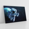 Obraz na płótnie 120x80 - kosmiczna podróż - kosmonauta, ziemia