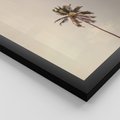 Zestaw obrazy w ramie 40x50 galeria - Tropikalne, palmy, plaża, wakacje - rama czarna