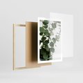 Plakat w ramie 50x70 - Zielone eukaliptusy - eukaliptus, liście - rama drewno