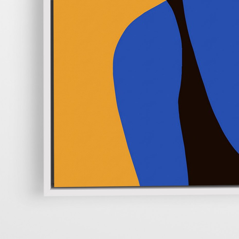 Obraz w ramie 70x100 - Zaklęte Zniknięcie - sztuka nowoczesna, plakat - rama biała