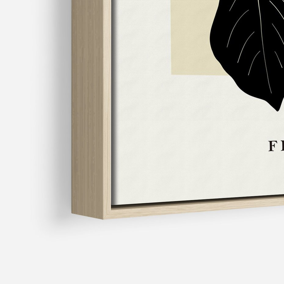 Obraz w ramie 80x120 - Melancholia przerywanych linii - wiaty, typografia - rama drewno