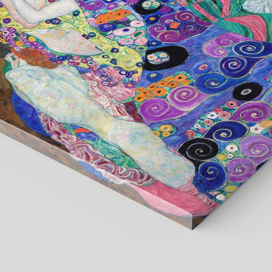 Obraz na płótnie 40x40 - "Dziewica" (1913) Gustav Klimt - Reprodukcja - reprodukcja, obraz na płótnie