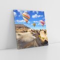 Obraz na płótnie 80x80 - Kolorowe Balony nad Turcją - balony, turcja
