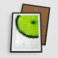 Plakat w ramie 50x70 - Świeżość i kwasowość limonki - limnka, owoce - rama czarna