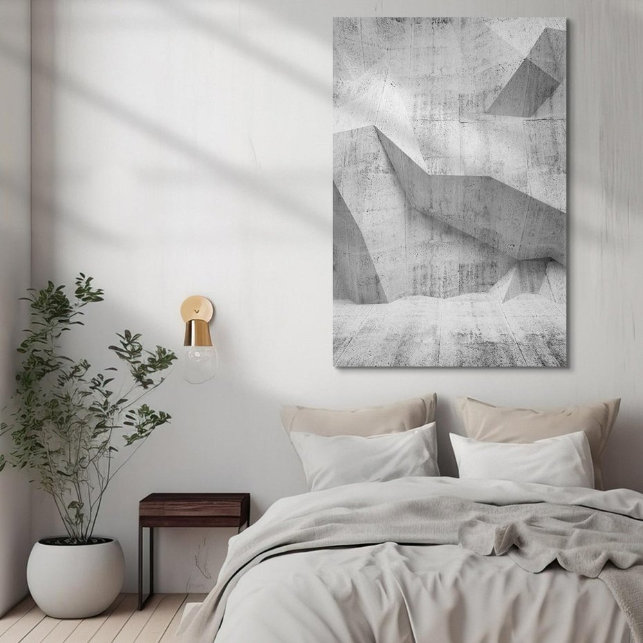 Obraz na płótnie 50x70 - Geometryczna harmonia sztuki - geometria, sztuka