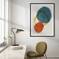 Plakat bez ramy 30x40 - Modernistyczna Abstrakcja: Kolorowe Plamy - abstrakcja, modern