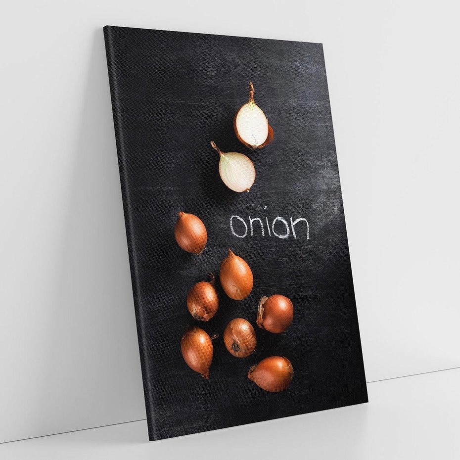 Obraz na płótnie 70x100 - Aromatyczne Inspiracje - cebula, kuchnia