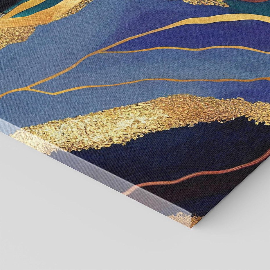 Obraz na płótnie 70x100 - Sztorm malarskich emocji - marmur, abstrakcyjna grafika