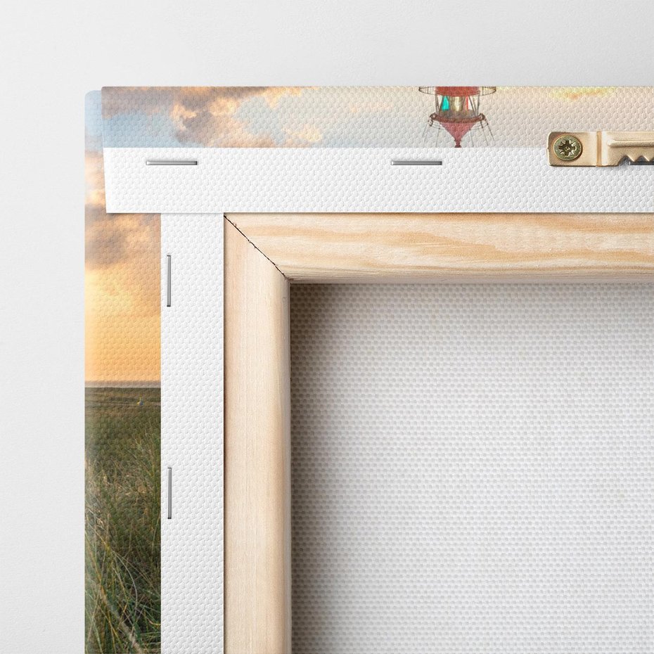 Obraz na płótnie 120x60 - Magia latarni przy zachodzie - latarnia, zachód