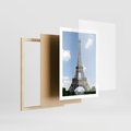 Plakat w ramie 50x70 - Paryż z wieżą Eiffla - Eiffla, Paryż - rama drewno
